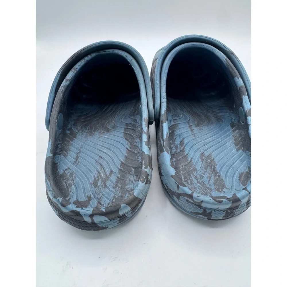 Rugged Shark 8 Blue Clogs Men's Camo Slip On Water‎ Shoes